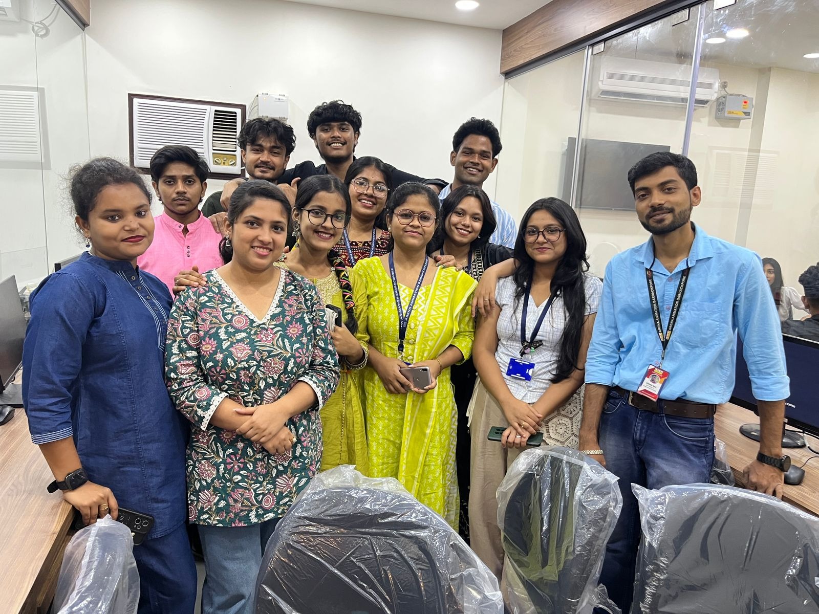 Students and faculty in computer lab