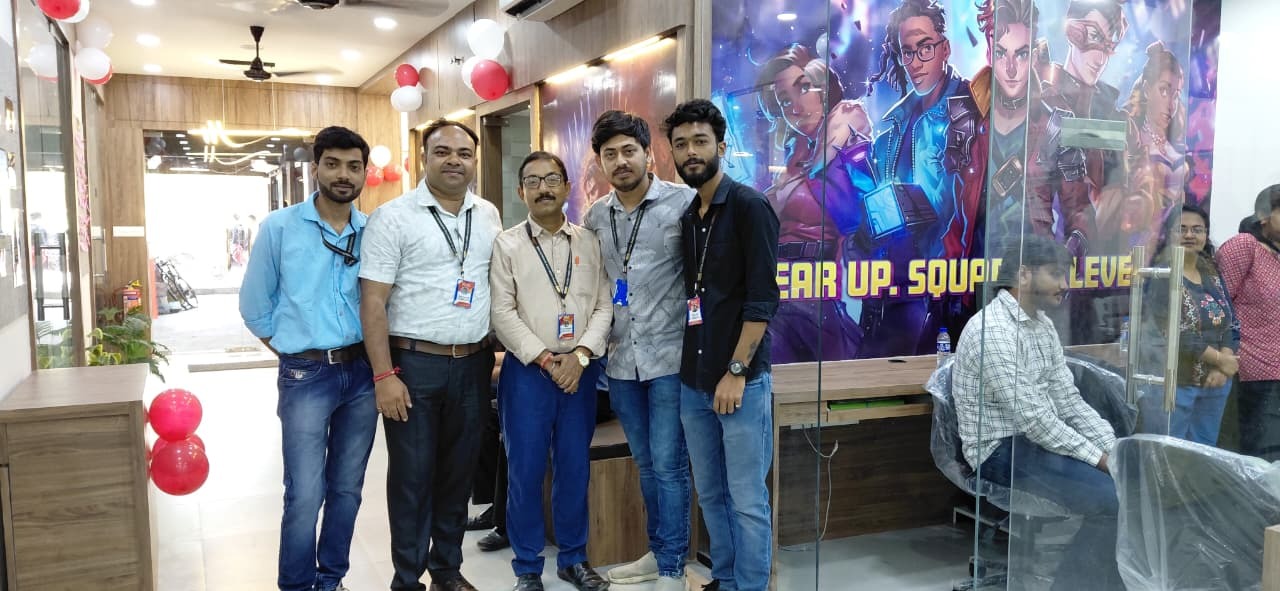 Faculty members at reception